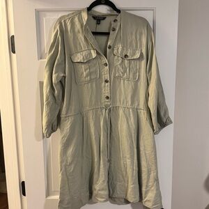 Ralph Lauren Sage Green Button-Up Blouse